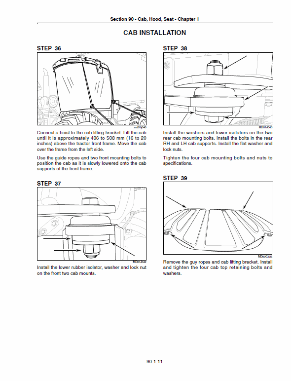 New Holland T9010, T9020, T9030, T9040, T9050, T9060 Tractor Service Manual