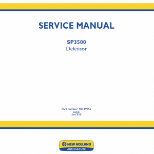 New Holland SP3500 Defensor Service Manual