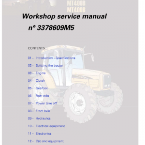 Challenger MT465B, MT475B Tractor Service Manual - Image 3