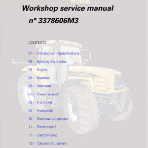 Challenger MT525B, MT535B, MT545B, MT555B Tractor Workshop Manual - Image 4