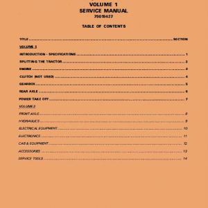 Challenger MT535, MT545, MT565 Tractor Workshop Manual