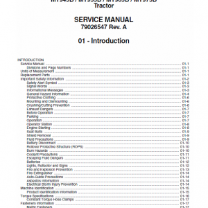 Challenger MT945B, MT955B, T965B, MT975B Tractor Workshop Manual