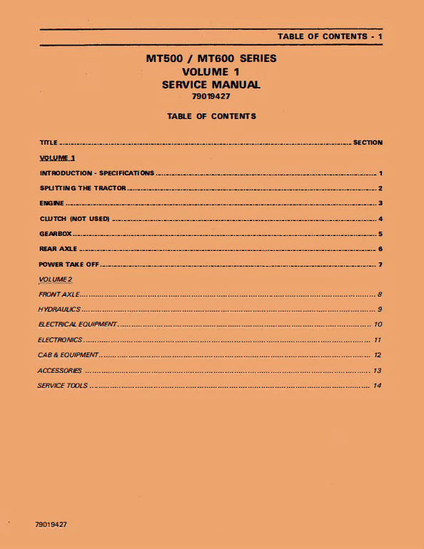 Challenger MT635, MT645, MT655, MT665 Tractor Workshop Manual