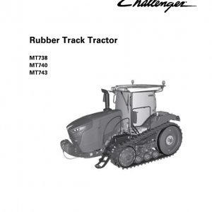 Challenger MT738, MT740, MT743 Tractor Service Manual