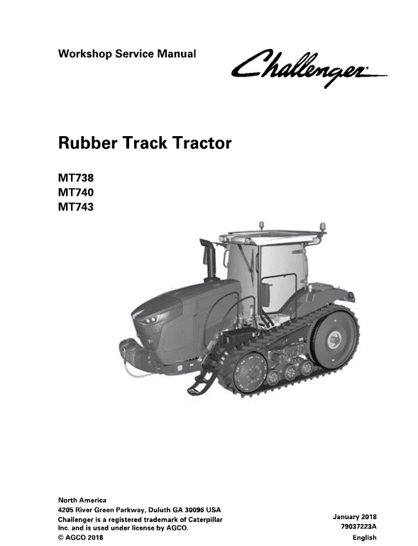 Challenger MT738, MT740, MT743 Tractor Service Manual