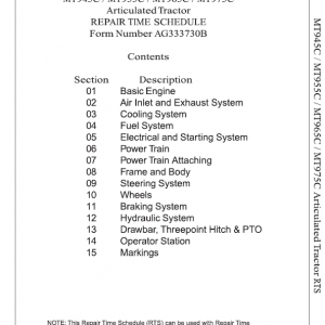 Challenger MT945C, MT955C, MT965C, MT975C Tractor Service Manual - Image 2