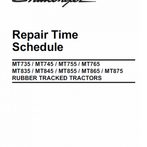 Challenger MT735, MT745, MT755, MT765 Tractor Service Manual - Image 2