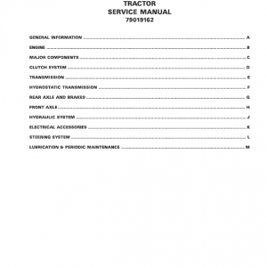 AGCO ST25 Compact Tractor Service Manual - Image 4