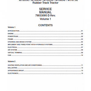 Challenger MT835C, MT845C, MT855C, MT865C, MT875C Tractor Service Manual