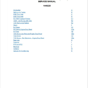 Massey Ferguson 451, 471, 481, 491, 492 Tractor Service Manual