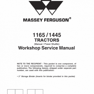 Massey Ferguson 1145, 1445 Tractor Service Manual