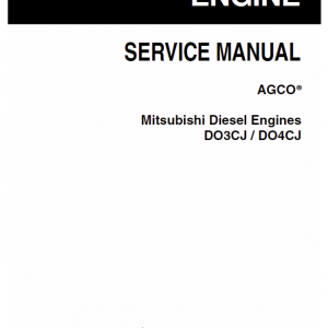 Mitsubishi Diesel Engines DO3CJ and DO4CJ Manual