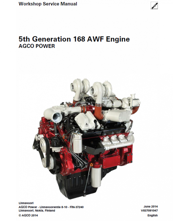 AGCO 5th Generation 168 AWF Engine Manual