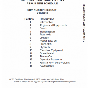 Massey Ferguson 2650, 2660, 2670, 2680 Tractor Service Manual - Image 2