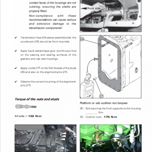 Massey Ferguson 5335, 5340, 5360, 5365 Tractor Service Manual - Image 2