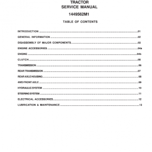 Massey Ferguson 1428V, 1431 Tractor Service Manual - Image 2