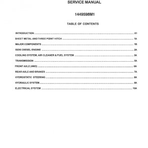 Massey Ferguson 1429, 1433, 1440 Tractor Service Manual - Image 2