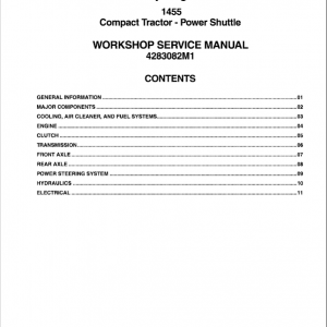 Massey Ferguson 1455, 1455V Tractor Service Manual - Image 4