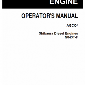 Shibaura Diesel Engines N843T-F, N843L-F, N844LT Manual - Image 2