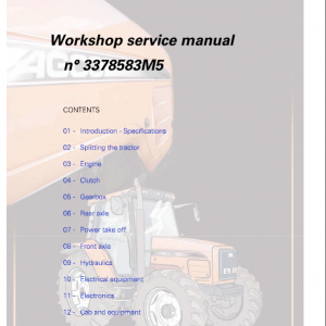 AGCO LT75A, LT85A, LT90A, LT95A Tractor Workshop Service Manual - Image 4