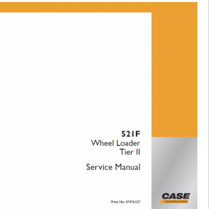 Case 521F Wheel Loader Service Manual - Image 2