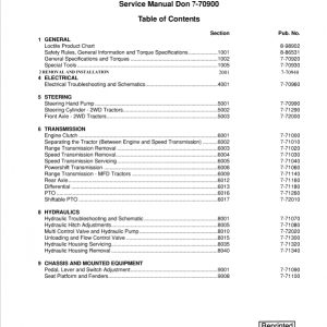 Case C50, C60, C70, C80, C90, C100 Tractors Service manual