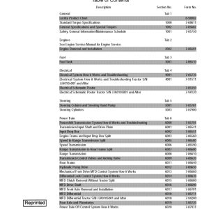 Case MX180, MX200, MX220, MX240, MX270 Tractor Service Manual