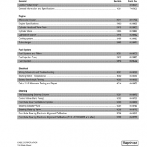 Case 9310, 9330 Tractor Service Manual