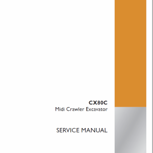 Case CX80C Midi Excavator Service Manual