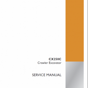 Case CX250C Crawler Excavator Service Manual