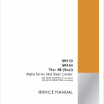Case SR130, SR160 SkidSteer Service Manual