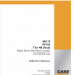 Case SR175, SV185 SkidSteer Service Manual - Image 2
