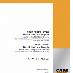 Case TR270, TR310, TV370 Track Loader Service Manual (Tier 4B) - Image 3