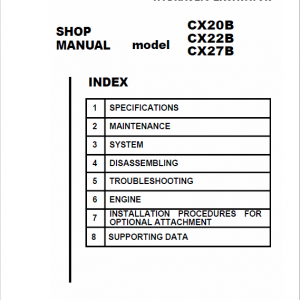 Case CX27B Excavator Service Manual - Image 3