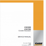 Case CX350D, CX370D Excavator Service Manual