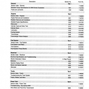 Case 9020 Excavator Service Manual