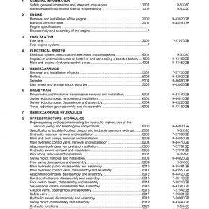 Case CX290 Excavator Service Manual