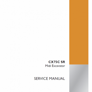 Case CX75C SR Tier 4 Excavator Service Manual