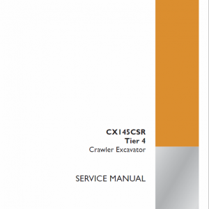 Case CX145CSR Tier 4 Excavator Service Manual