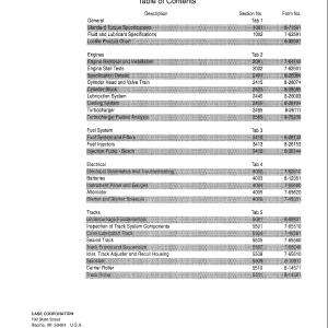 Case 1150G Crawler Dozer Service Manual