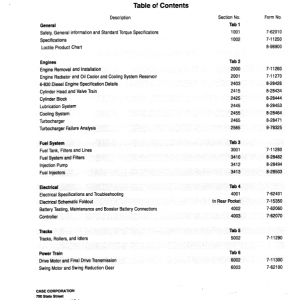 Case 9045B Excavator Service Manual