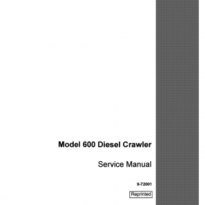 Case Terratrac 600 Crawler Dozer Service Manual