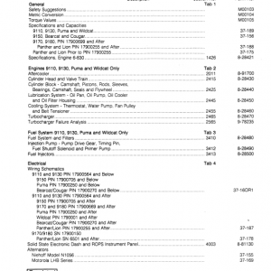 Case 9110, 9130, 9150, 9170, 9180 Tractor Service Manual