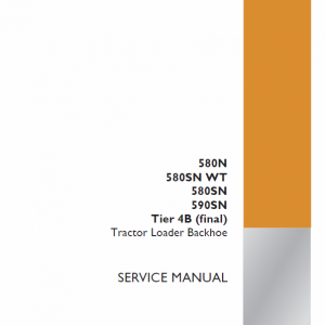 Case 580N, 580SN WT, 580SN, 590SN Backhoe Loader Service Manual