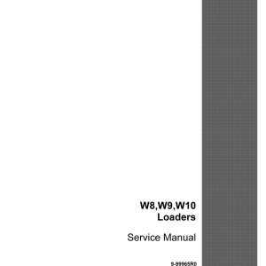 Case W8, W9, W9A, W10, W12 Loader Service Manual