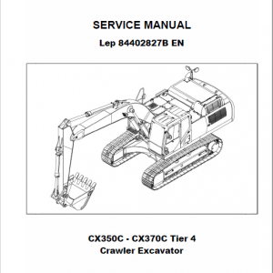 Case CX350C, CX370C, CX380C Excavator Service Manual - Image 3