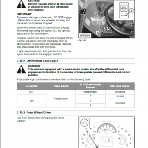 Massey Ferguson 3707, 3708, 3709, 3710 Tractor Manual - Image 4