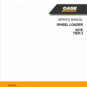 Case 921E Wheel Loader Service Manual