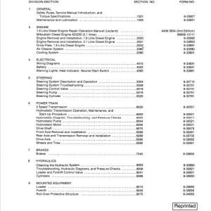 Case W4 Loader and Forklift Service Manual