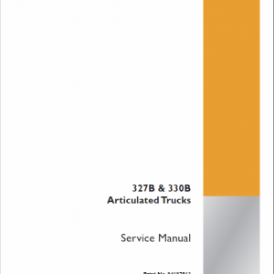 Case 327B, 330B Articulated Trucks Service Manual